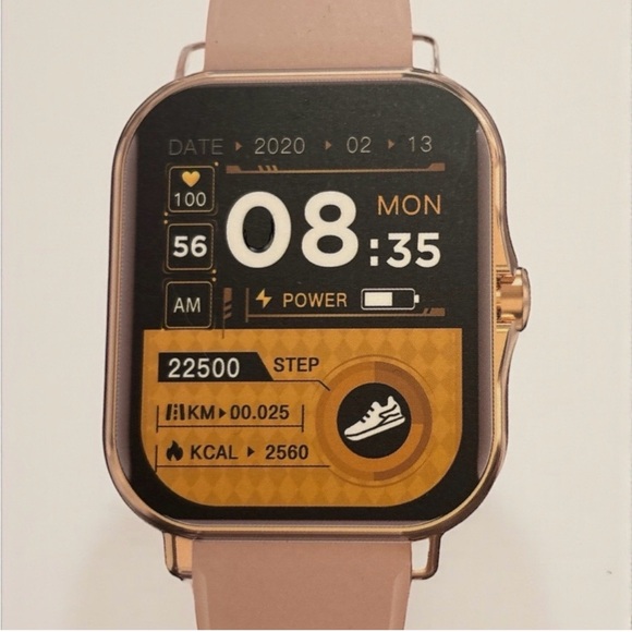 Doviico Smart Watch Rose Gold Blush Band New in Box FREE SHIPPING - Picture 3 of 5